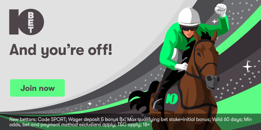 10bet UK Horse Racing - 100% up to £50