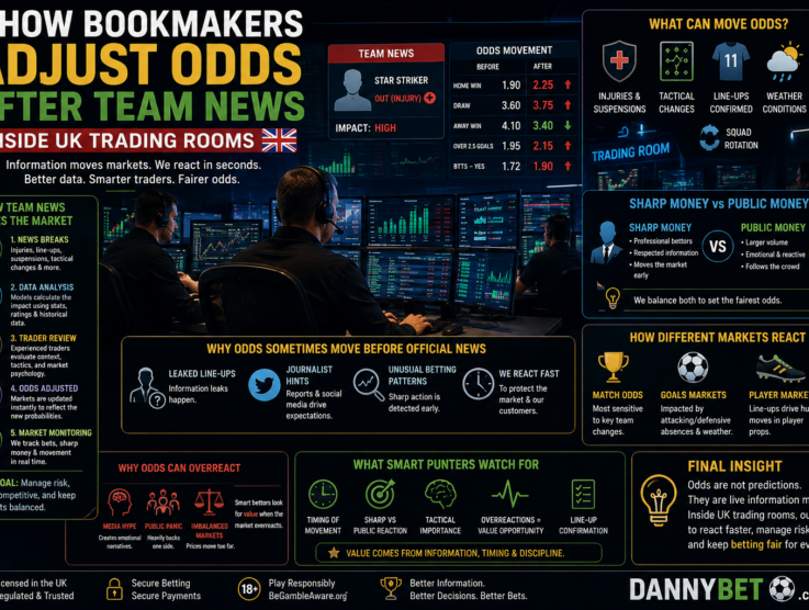 How Bookmakers Adjust Odds After Team News – Inside UK Trading Rooms