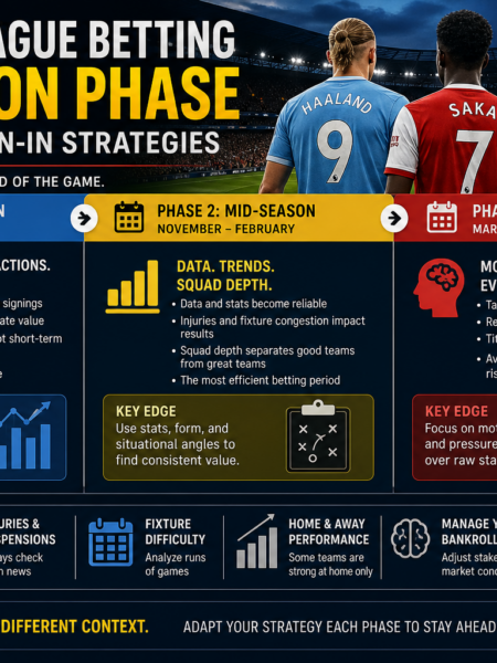 Premier League Betting Strategies by Season Phase – Early, Mid & Run-In Guide